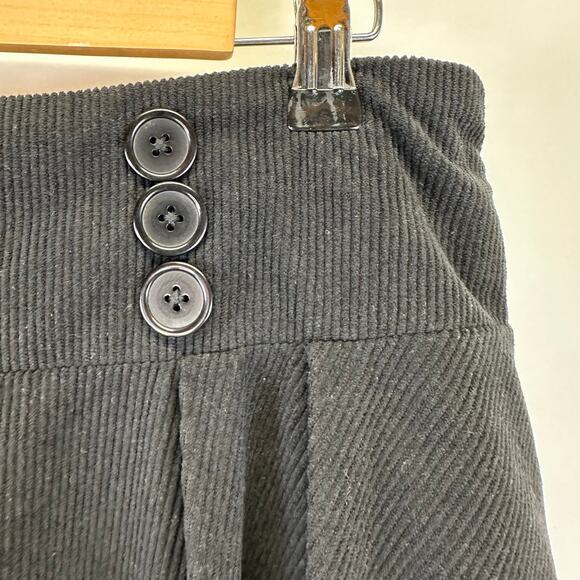 Belle Poque Womens Black Corduroy Flowy Pleated Maxi Skirt Size XL - Picture 7 of 16